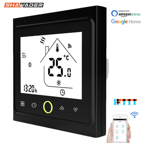 WiFi Smart Central Air Conditioner Thermostat Temperature Controller 4 Pipe 3 Speed Fan Coil Unit Work with Alexa Google Home ► Photo 1/6