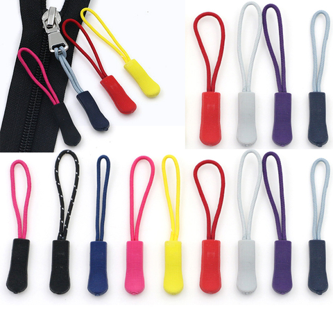 10PCS Zipper Pull Puller End Fit Rope Tag Fixer Zip Cord Tab Replacement Clip Broken Buckle Travel Bag Suitcase Tent Backpack ► Photo 1/6