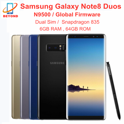 Samsung Galaxy Note8 Note 8 Dual Sim N9500 6GB ROM 64GB Mobile Phone  Octa Core 6.3