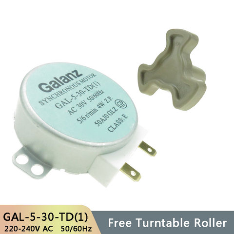 GAL-5-30-TD(1) AC30V 50/60Hz Micro Turntable Synchronous Tray Motor Microwave Oven Accessories Spares Parts Core Coupling Clutch ► Photo 1/6