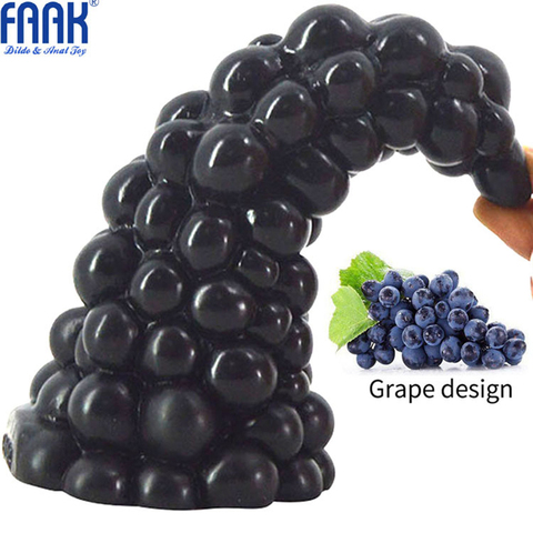 FAAK Grape Anal Sex Toy dildo Big Anal Plug Dildo Huge Butt Plug Woman Massage Erotic Toy for Men Gay Big Anus Dilator Lesbian ► Photo 1/6