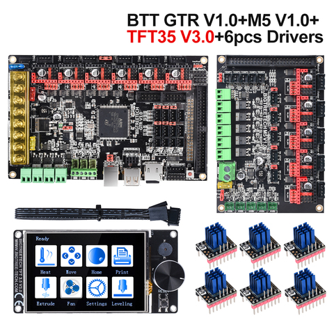 BIGTREETECH GTR V1.0 Kit 32 Bit Control Board BTT M5 V1.0 board+TFT35 V3.0 a4988 TMC2208 TMC2130 TMC2209 Driver 3D Printer Parts ► Photo 1/6