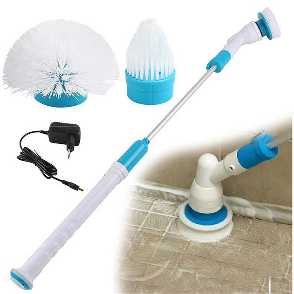 Buy Online Electric Spin Scrubber Turbo Scrub Cleaning Brush Cordless Chargeable Bathroom Cleaner With Extension Handle Adaptive Brush Tub Alitools