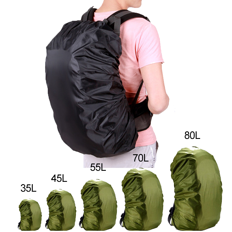 Waterproof Backpack Cover 35L-80L Bag Camping Hiking Outdoor Rucksack Rain D ND 