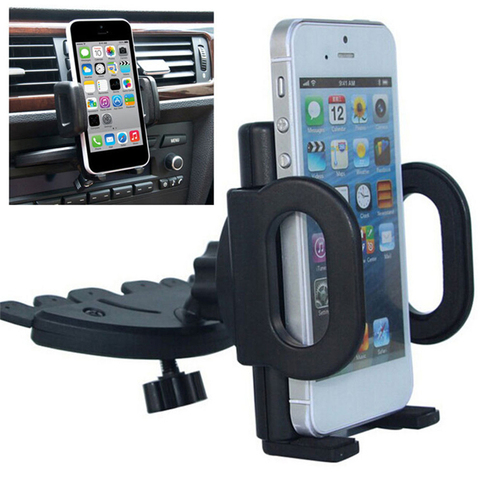 360 Degree Rotation Universal Car CD Slot Phone Mount Holder Cradle For Mobiles iPhone Samsung ► Photo 1/6