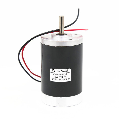 PMDC Brushed Motor 12v 24v 6000rpm 50mm Permanent Magnet Brush DC Electric Motor with the Positive inversion Free Shipping ► Photo 1/6