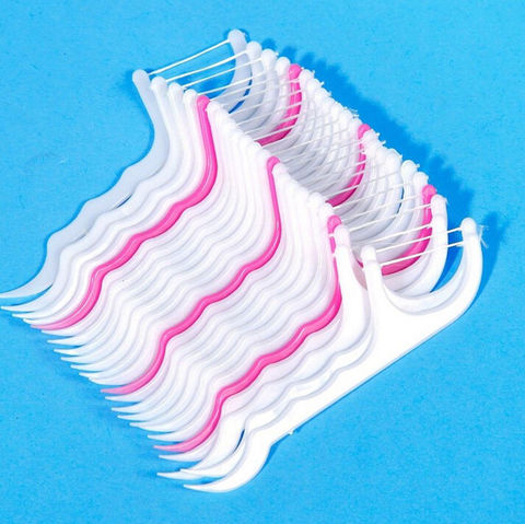 25Pcs/Lot Disposable Dental Flosser Interdental Brush Teeth Stick Toothpicks Floss Pick Oral Gum Teeth Cleaning Care ► Photo 1/6