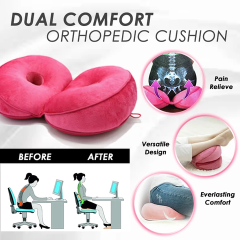 Dropshipping Dual Comfort Orthopedic Cushion Pelvis Pillow Lift Hips Up Seat Cushion Multifunction, for Pressure Relief ► Photo 1/6