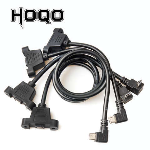 Micro-USB 5pin Micro USB Panel Mount,USB 2.0 Male Connector to Micro USB 2.0 Female Extension Cable With screws Hole 30cm 50cm ► Photo 1/4