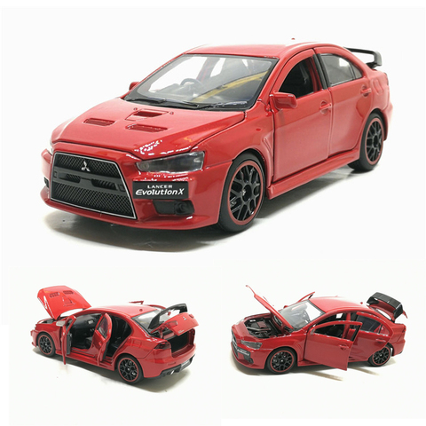 New 1/32 JACKIEKIM Mitsubishi Lancer EVO X 10 BBS RHD Diecast Model CAR Toys For Kids Boy Girl Gifts Free Shipping ► Photo 1/6