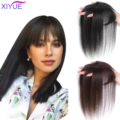 3D Bangs Invisible Seamless Head Hair Water Ripple Wig Air Bangs Head Overhead Natural Invisible Replacement Cover White Hair ► Photo 1/6