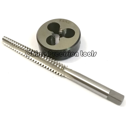 2PCS HSS Metric Trapezoidal thread tap and Die set Tr8 T8X1.5 TR8X2 TR8X3 Left Right hand TR screw taps dies sets T8 T8X2 T8X3 ► Photo 1/5