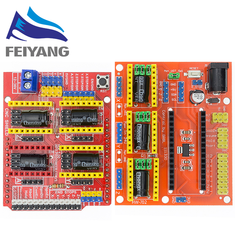 CNC Shield V3 für Arduino UNO R3 + 4x A4988/DRV8825