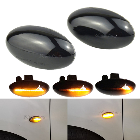 LED Dynamic Turn Signal Side Marker Light Sequential Blinker Light For Peugeot 307 206 207 407 107 607 For Citroen C1 C2 C3 C5 ► Photo 1/6