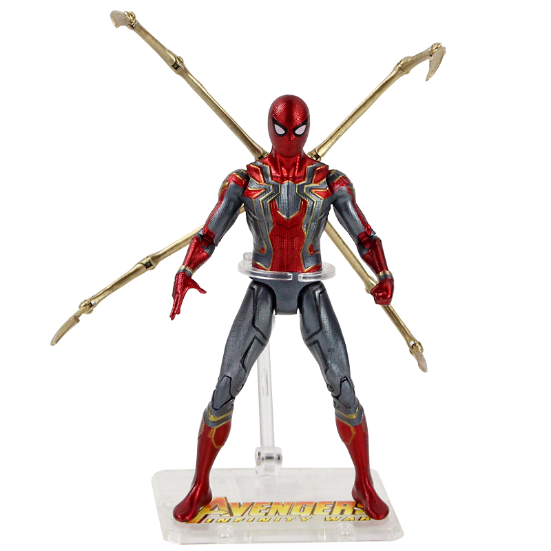 Marvel Avengers Infinity War Iron Spider LED Light PVC Action Figure Model Toy