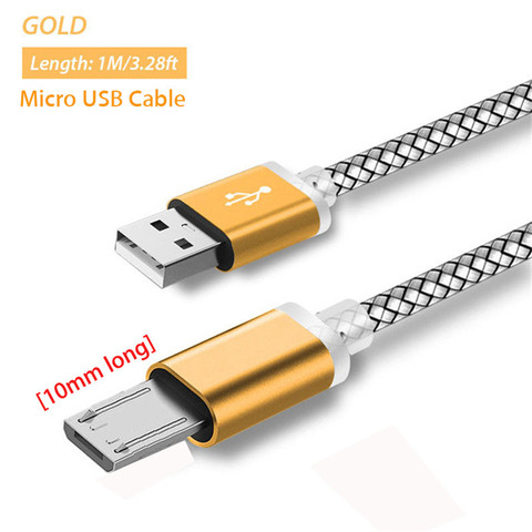 10mm Long Micro USB Connector Charging Cable For Doogee S60 X20/X30/X10 X5/Max/Pro Shoot 2 Oukitel K10000/K3 K9 C8 Charger Cabel ► Photo 1/6