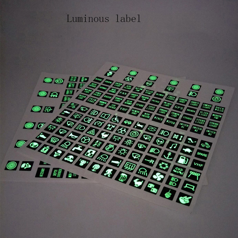 120 Sticker Rocker Switch Label Decal Circuit Panel Luminous Sticker For Car Marine Boat Truck Instrument Switches Relays Decor ► Photo 1/4