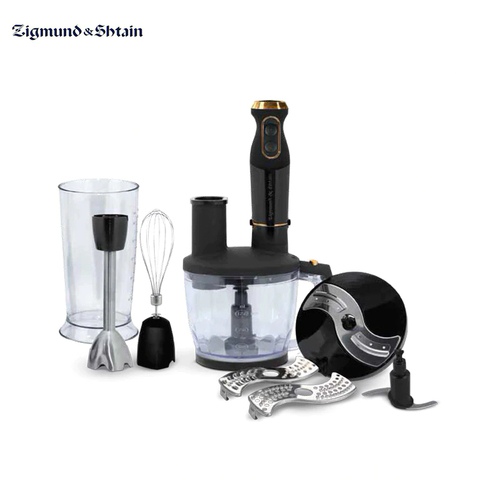 Blender submersible Zigmund & Shtain BH-340 M with chopper whisk immersion appliances for kitchen smoothies Shredder machine ► Photo 1/6