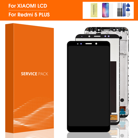 Original For Xiaomi Redmi 5 Plus LCD Display Touch Screen Redmi5 Plus LCD Digitizer With Frame Replacement Repair Spare Parts ► Photo 1/6