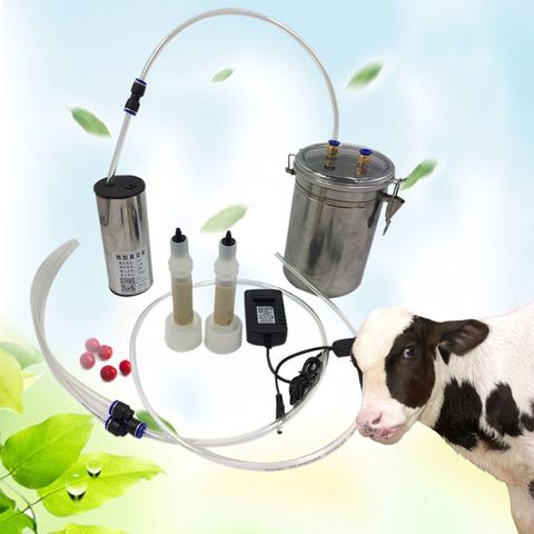 Durable Stainless Steel 2L Electric Pulse Milking Machine Tools with Adjustable Suction Goat Sheep Milk Tray for Farm ► Photo 1/6