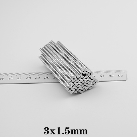 100~10000pcs 3x1.5 mm Powerful Magnets 3mm x 1.5mm Permanent Small Round Magnet 3x1.5mm Thin Neodymium Magnet Super Strong 3*1.5 ► Photo 1/6