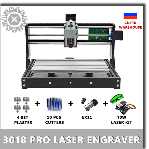 New CNC 3018 Pro GRBL Diy mini laser machine 3 Axis pcb Milling Laser Machine Wood Router laser engraving work offline. ► Photo 1/6