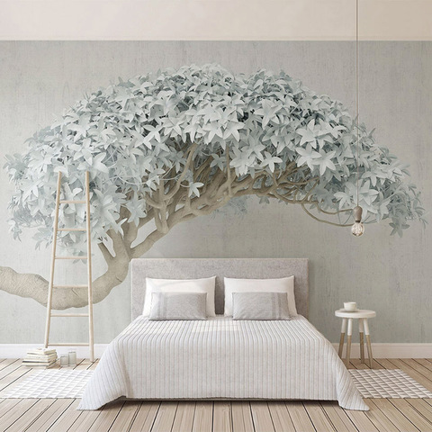 Custom Photo Wall Paper Creative 3D Stereoscopic Abstract Tree Nordic Modern Living Room Bedroom Background Decor Large Mural ► Photo 1/6