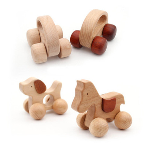 New Montessori Educational Wooden toy 3D Puzzle Wooden Animal Sensory Spinning Top Training Early Intellectual Learning Toy ► Photo 1/6