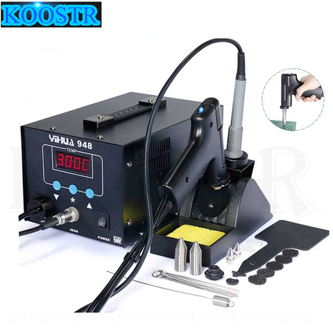 YIHUA 948 220V/110V Digital electric soldering device Soldering Iron Station Suction Tin Gun Handle Rework Station Welding 2 in1 ► Photo 1/1