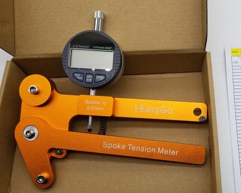 Spoke tension tester Digital Scale 0.01mm Bike Indicator Attrezi Meter Tensiometer Bicycle Spoke Tension Wheel Builders Tool ► Photo 1/6