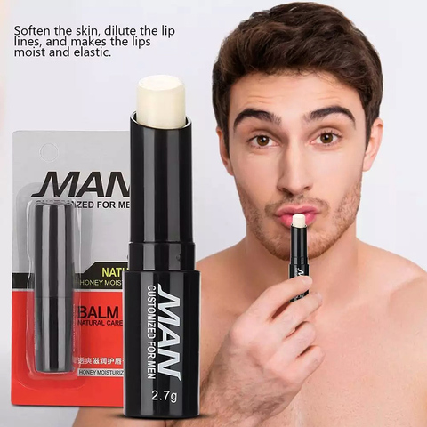 Mens Lip Balm Moisturizing Hydration Lighten Lip Lines Anti-dry Lip Balm MH88 ► Photo 1/6