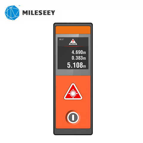 Mileseey D520 20M laser Rangefinder Laser Distance Meter mini Orange Color Laser Range Finder Measuring Tape ► Photo 1/6