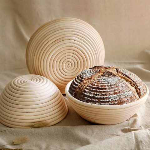 Various Shapes Natural Fermentation Rattan Basket Country Bread Baguette Dough Banneton Brotform Proofing Proving Baskets ► Photo 1/6