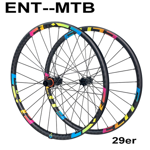 ELITE 29er Mtb Wheels 30mm Width Bicycle Wheel Carbon Wheels Carbon Mtb Wheels 29 Elite M11 Straight Pull Hub Carbon Wheelset ► Photo 1/6