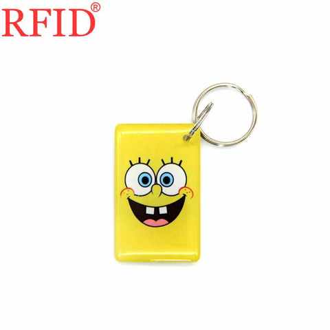 ID 125khz EM4305 EM4205 Rewritable Writable RFID Keyfob Key Fobs Cartoon Badge Waterproof Keychain Access Control Card 1pcs ► Photo 1/6