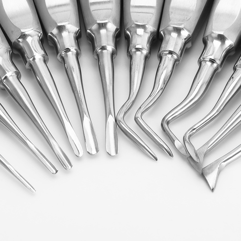 12PCS/SET Dental Stainless elevator Minimally  Dental Extraction Minimally Invasive German Stainless Steel Dental Elevator ► Photo 1/6