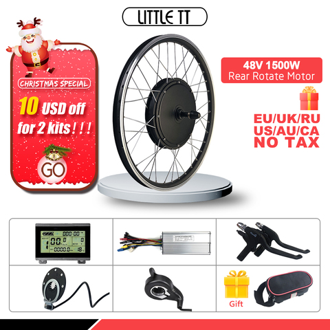 Electric Bicycle Conversion Kit 48V 1500W Rear Rotate Hub Motor Wheel 20-29 inch 700C For Ebike Conversion Kit ► Photo 1/6