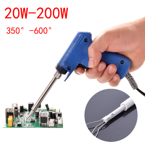 High power soldering iron 220V 20W-200W Professional  Dual Power Quick Heat-Up Adjustable Welding Electric Soldering Iron Gun ► Photo 1/6
