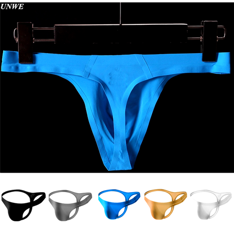 Ultra-thin Seamless Thong Men G Strings and Thongs Men Pouch Ice Silk Underwear Breathable Low Rise M-XXL ► Photo 1/6