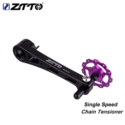 ZTTO Single Speed Bike Chain Tensioner Oval Cycling Adjustable pulley jockey wheel Derailleur for MTB folding bike city bicycle ► Photo 1/1