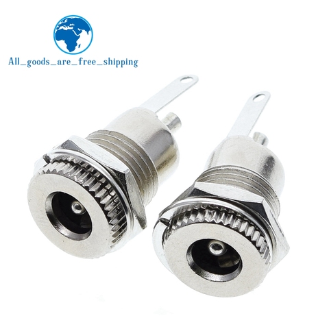 DC099 5.5 mm x 2.1mm DC Power Jack Socket Female Panel Mount Connector Metal DC-099 Open Hole 11MM 5.5*2.1 5.5*2.5 ► Photo 1/6