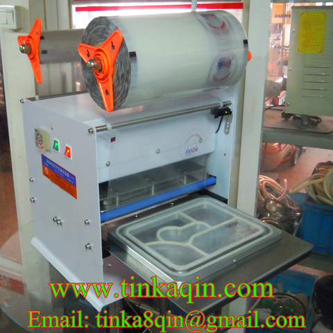 FGJ-F1-1 Semi-automatic lunch box sealing machine Takeaway packing box Sealer Food tray sealing machine PET fruit box Sealer ► Photo 1/1