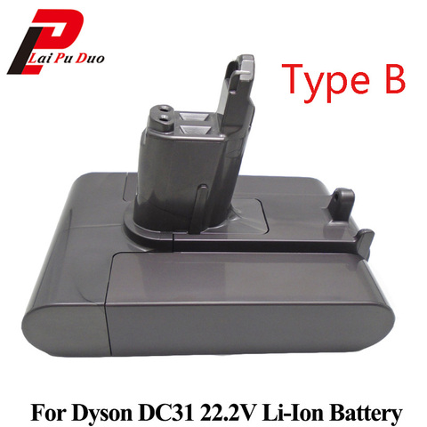 New 22.2V 3000mah Li-ion Type B Replacement Power Tool Battery for Dyson  DC31 / DC34/DC35/DC44 /DC 45 high quality