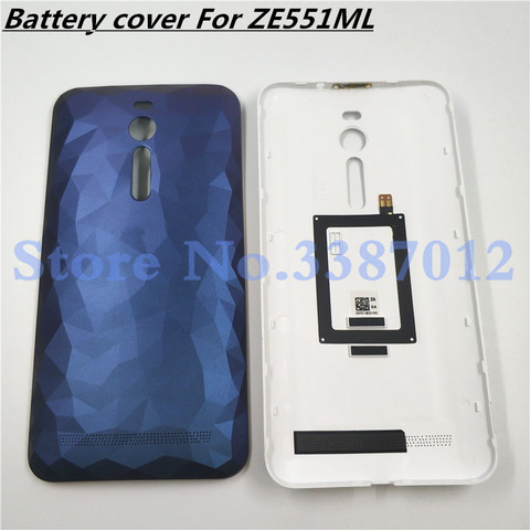 Original For ASUS ZenFone 2 Deluxe ZE551ML ZE550ML Z00AD Z008D Replacement Housing Rear Battery Back Cover+Power Button+NFC ► Photo 1/5