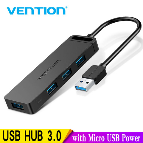 Vention USB 3.0 HUB 4 Port Adapter Multi USB 2.0 Splitter High Speed OTG for Macbook PC Computer Accessories USB Type-C Hub New ► Photo 1/6