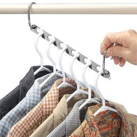 Non-slip Clothing Organizer Practical Racks Hanger Clothes Closet Hangers Shirts Tidy Hangers Storage Holders Racks 1PC ► Photo 1/6