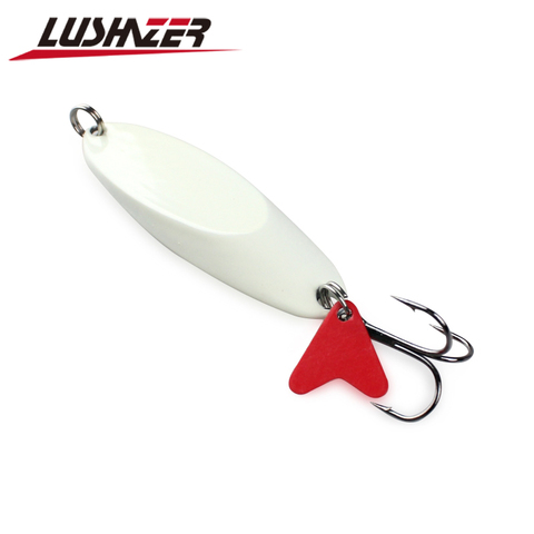 LUSHAZER fishing spoon lures nightlight 7g 10g 14g 19g 29g metal lures spinnerbait isca artificial fish wobbler fishing tackles ► Photo 1/6