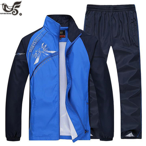 new 2022 plus size L~5XL Mens sportsuits spring autumn hoodies&Sweatshirts Men printed Tracksuits men`s Sportwear Set clothing ► Photo 1/6