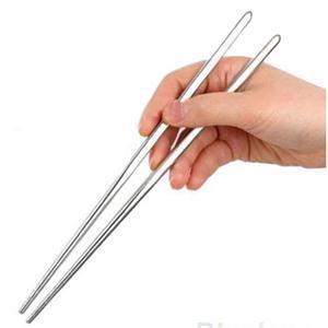 1 Pair Korean Stainless Steel Chopsticks Laser Engraving Patterns Food Sticks Portable Reusable Chopstick Sushi Hashi 2pcs ► Photo 1/4
