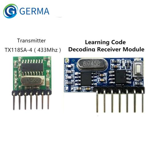 GERMA 433mhz Wireless Wide Voltage Coding Transmitter + Decoding Receiver 4 Channel Output Module For 433 Mhz Remote Controls ► Photo 1/6